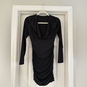 black Amazon long sleeve dress
